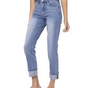 NEW JUDY BLUE come on down boyfriend jeans in vintage wash